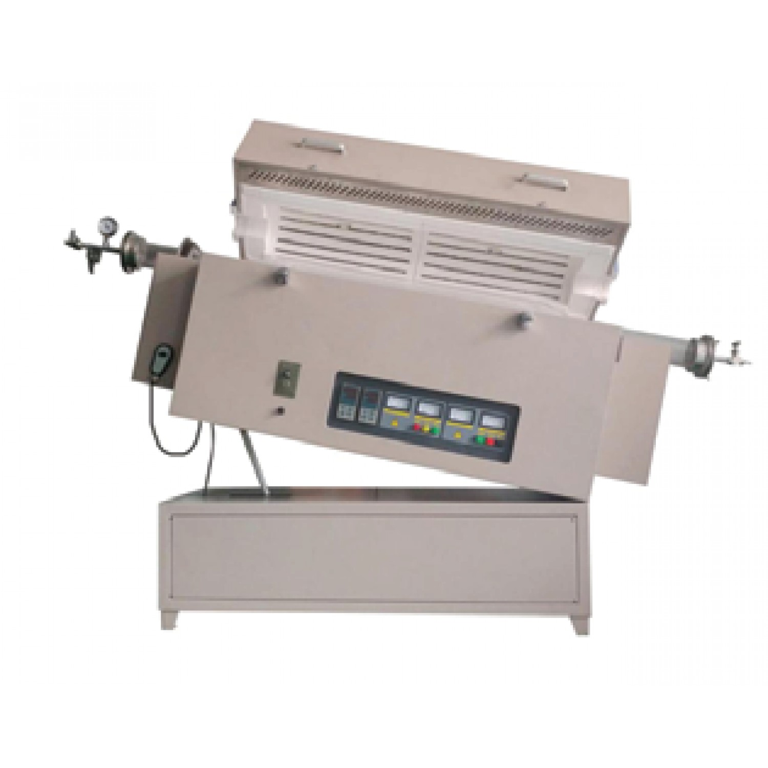 Айналмалы вакуумды құбырлы муфельді пеш 1200 С дейін, түтік диаметрі 60 мм, аймақ 450 мм