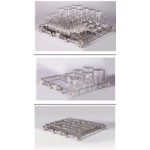 CTLW сериялы ыдыс жуғыш машиналарға арналған 60 ұялы сөрелер