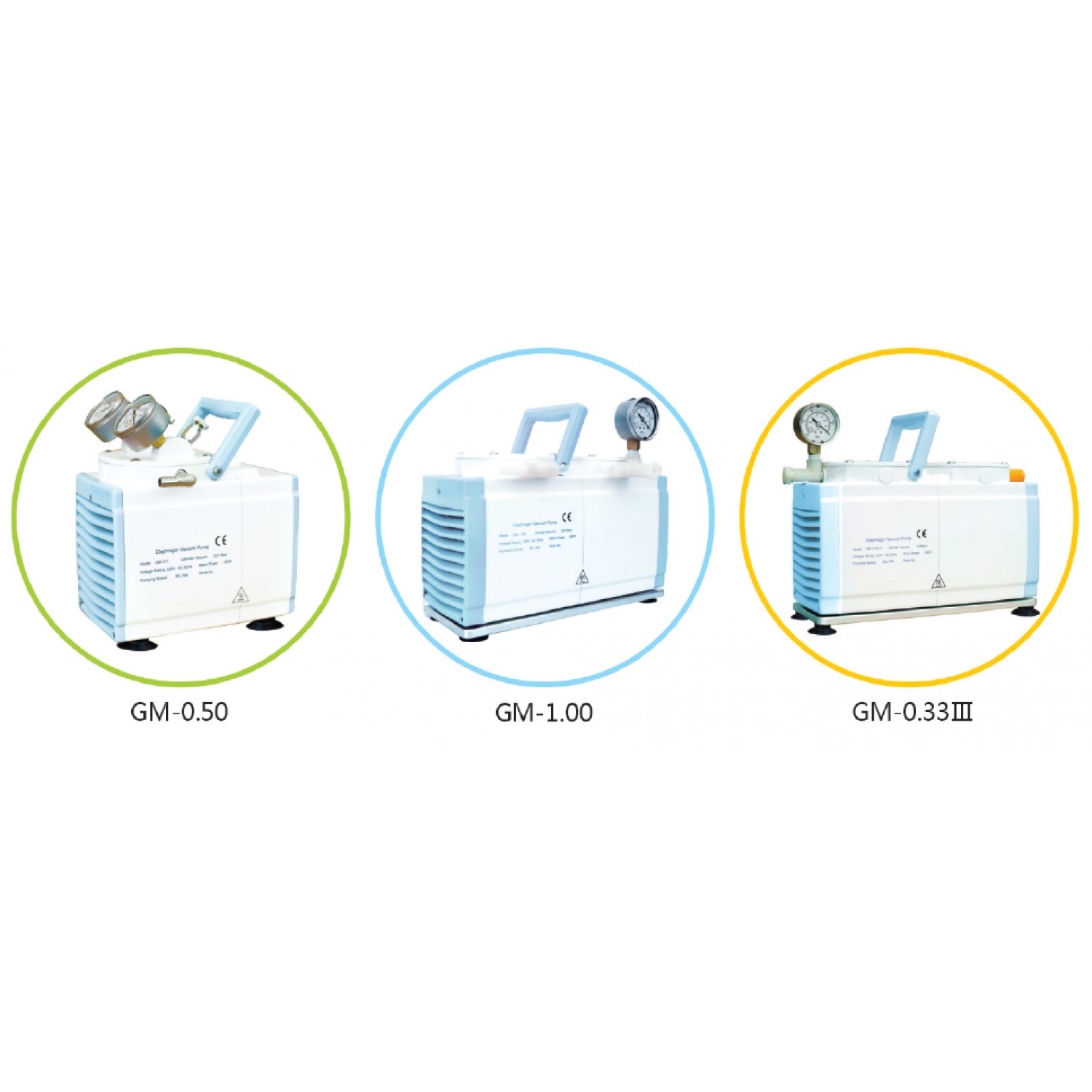 Диафрагмалық вакуумдық сорғы 20 л/мин GM сериясы