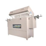 Лабораториялық 2 аймақты вакуумды құбырлы муфельді пеш 1600 С дейін, түтік диаметрі 80 мм