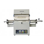 Көлденең вакуумды құбырлы муфельді пеш 1400 С дейін, құбыр диаметрі 120 мм, аймақ 300 мм