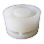 HM 100 блендеріне арналған тот баспайтын болаттан жасалған контейнерге арналған арналары бар гравитациялық қақпақ