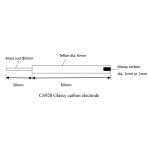 CS сериялы бір арналы потенциостат/Гальваностат үшін CS920 шыны тәрізді көміртекті жұмыс электроды (3 мм)