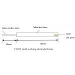 CS сериялы бір арналы потенциостат/Гальваностат үшін CS923 алтын өңдеу электроды (2 мм)